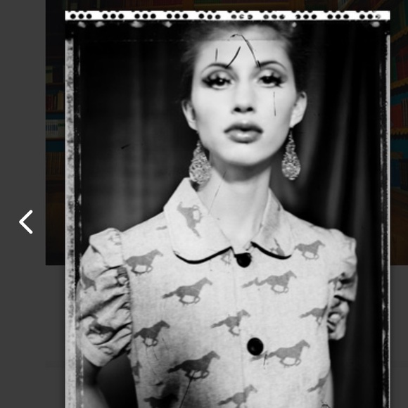 Rare JENNY HELLSTRÖM Berta Mini Skirt Blue Chambray Denim Horse Pattern Designer - Picture 10 of 10